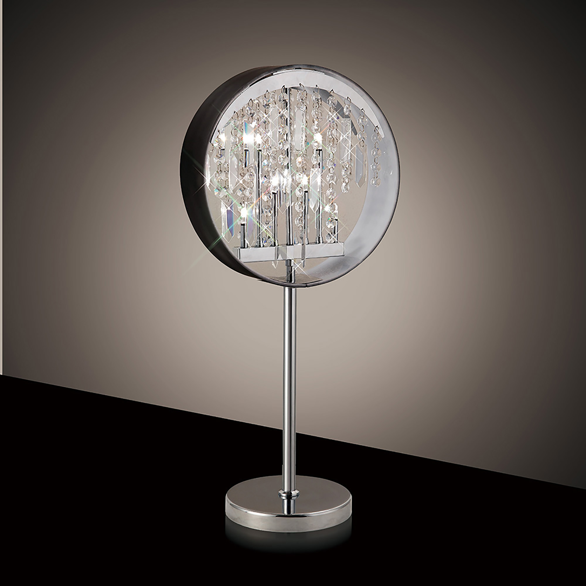 IL30234  Geo Crystal 62cm 7 Light Table Lamp